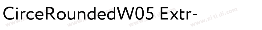 CirceRoundedW05 Extr字体转换